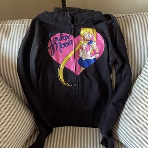 Black Sailor Moon Zipper Jacket